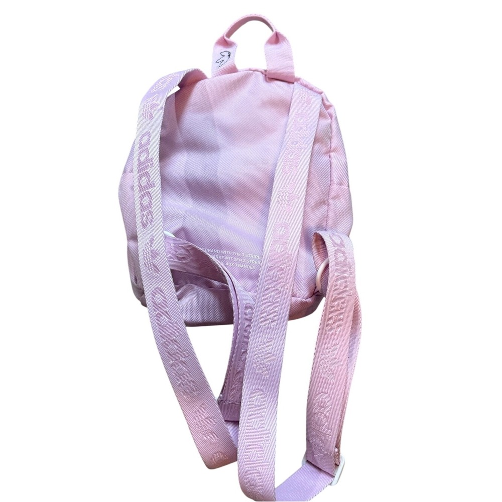 Adidas Light Pink Originals Trefoil Mini‎ Backpack 2.0 Barbiecore Clean Girl Y2K - Picture 3 of 10